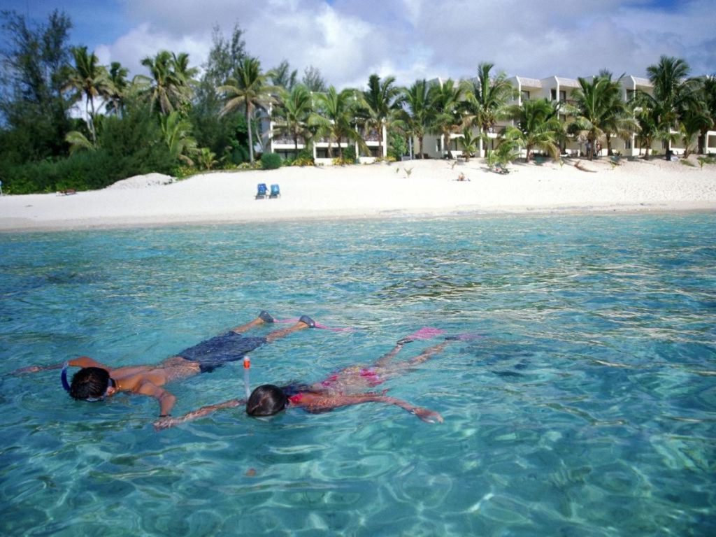 snorkelling from the edgewater resort in Rarotonga. Credit the edgewater resort