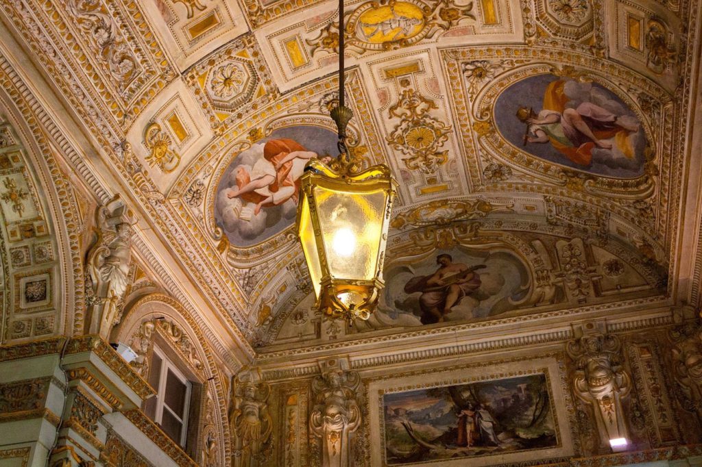Art filled palazzi in Genova. 
