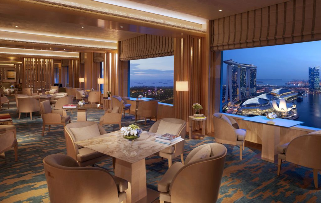 Club Lounge at RitzCarlton Millennia Singapore