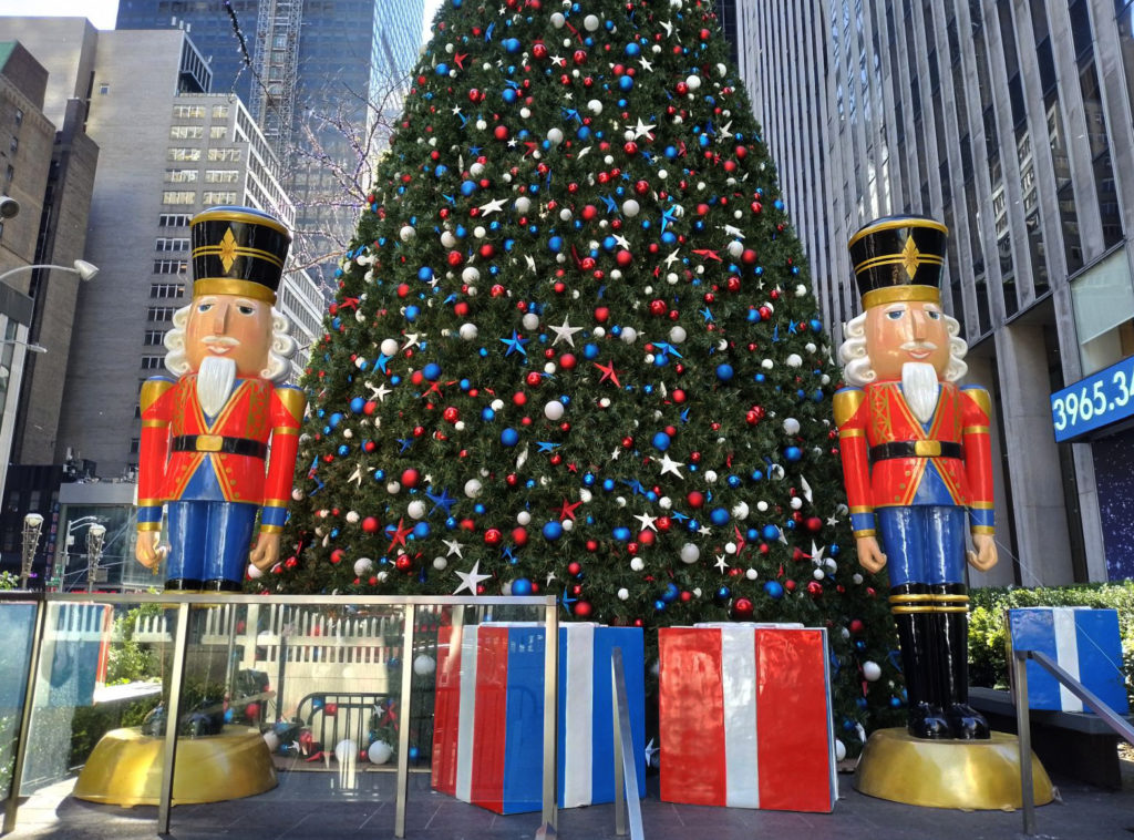Fox Plaza Christmas Tree at Sixth Ave, New York